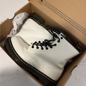 Dr. Martens White Leather 1460